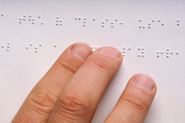 Reading a braille page